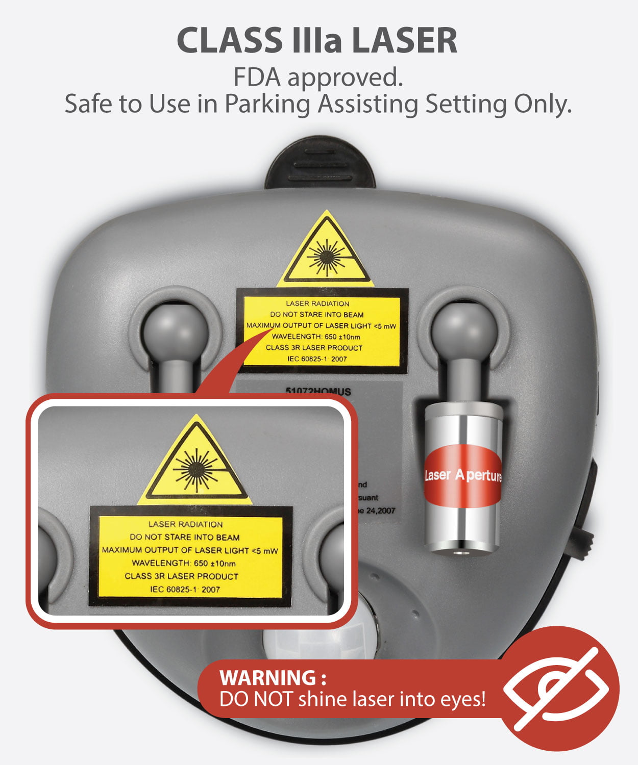 Single/Dual Car Laser Garage Parking Assist Guide Stop System Motion Aid Sensor