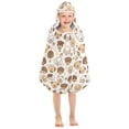 thumbnail image 7 of joogoo Cartoon Dogs and Paw Kids Hooded Beach Towel Baby Bath Towel 23.5"x50", 7 of 7