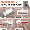 thumbnail image 4 of Nanafrog Resuable Pet Hair Remover Multi-Surface Cat & Dog Fur Lint Roller for Furniture & Clothing,White, 4 of 7