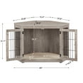 thumbnail image 5 of beeNbkks EV1050 Large Corner Dog Crate Double Doors -  Weathered Grey, 5 of 6
