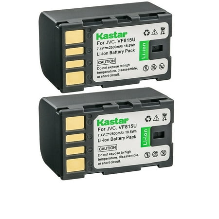 Kastar BN-VF815 Battery 2-Pack Replacement for JVC GZ-MG575B GZ-MG575EK GZ-MG575EX GZ-MG575S GZ-MG575US GZ-MG610S GZ-MG610SEU GZ-MG630 GZ-MG630A GZ-MG630AA GZ-MG630AC GZ-MG630AEK GZ-MG630AU Camera