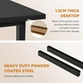 thumbnail image 4 of Dkelincs 32 inch Computer Office Desk Modern Simple Style with Metal Frame for Home Office, Black, 4 of 7