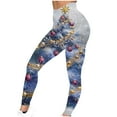 thumbnail image 4 of Buigttklop Christmas Leggings for Women Soft Workout Pants Tummy Control Print Holiday Party Legging Tights Yoga Pants, 4 of 6