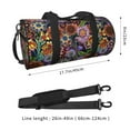 thumbnail image 4 of Gaeub Vintage Floral Lightweight Travel Cylinder Bag Gym Tote Bag Sports Training Duffle Bag with Pockets and Straps, 4 of 8