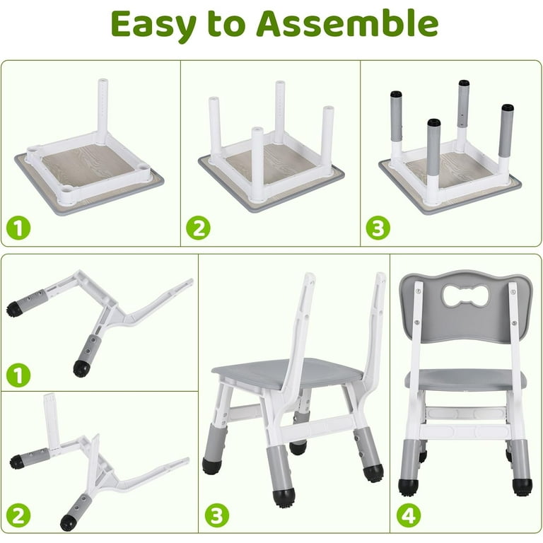 Amazon Folding Table And Chairs Child Arlopu Kids 5-Piece Height