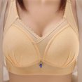 thumbnail image 2 of Ahuyic Summer Womens Bras,Plus Size Bras for Women,Women's Non-steel Lace Stitching Comfortable And Breathable Gathered Adjustable Bra Underwear, 2 of 5