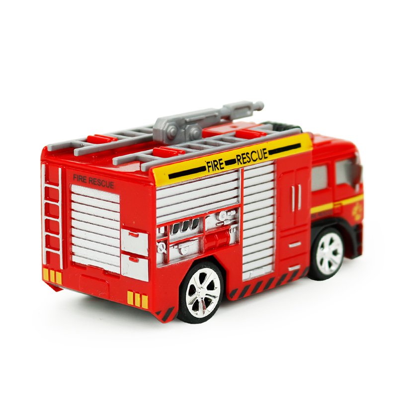 27MHz RC Tank Truck Rechargeable Mini Remote Control Fire Truck