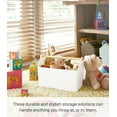 thumbnail image 5 of Yamazaki Home Storage Caddy, White, Plastic + Wood, Supports 4.4 pounds, Handle, No Assembly, 5 of 7