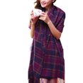thumbnail image 2 of Fashionable Womens Large Plaid Wool Scarves for Fall and Winter, 2 of 5