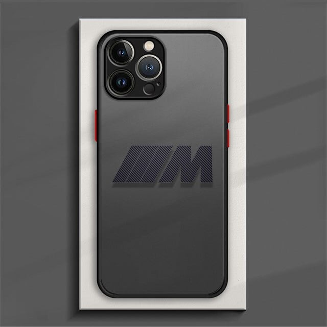 Funda de teléfono mate de TPU para Apple iPhone 11 12 13 14 Pro Max XR 7 Plus X 8 Mini XS 12mini 13mini BMW-m-power Fivean unisex