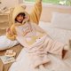 thumbnail image 1 of Pijamas gruesos de invierno para mujer, sudaderas con capucha, ropa de dormir con dibujos de conejo rosa, mono de una pieza de Anime para adulto, ropa de dormir para Navidad, 1 of 4