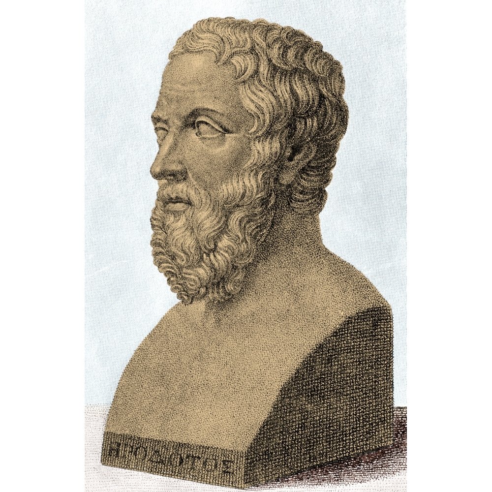 Herodotus Ancient Greek Historian Father of History Rolled Canvas Art