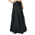 thumbnail image 4 of Phagun Women Cotton Long Skirt 9 Panel Full Circle Skirt Maxi Summer Clothing, 4 of 5