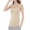 Beige, variant on Women's Sleeveless Tank Tops Summer Casual Basic Round Neck Spaghetti Strap Slim Fit Solid Workout Blouse, Beige L