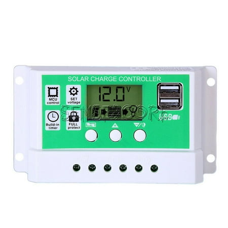 

12V24V 10A/20A/30A Dual USB PWM Solar Panel Regulator Battery Charge Controller
