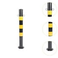 thumbnail image 6 of figatia Safe Bollard Parking Bollard 75cm H Professional Black and Yellow Accessory for Supermarkets Traffic Sensitive Area Sidewalks , Double, 6 of 8