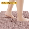 thumbnail image 4 of HAKUNA Upgrade Extra Large Dusty Pink Bathroom Rug Set 3 Pieces Ultra Soft, Thick Absorbent Bath Mats, Non Slip Chenille Toilet Mat for Bathroom, Bedroom, Kitchen, 4 of 8