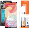 thumbnail image 2 of LCD For Samsung Galaxy A04e Screen Replacement For Samsung A042 LCD Display SM-A042F SM-A042M LCD Digitizer Touch Screen Assembly Repair kit（Black With Frame, 2 of 8