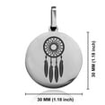 thumbnail image 2 of Stainless Steel Dream Catcher Good Luck Charm Round Medallion Pendant Necklace, 2 of 3