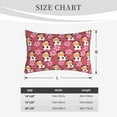 thumbnail image 4 of Rateoe Cow And Flower Pattern Pillow Covers with Invisible Zipper(Pillows are not Included) Standard Pillowcases-20"x30", 4 of 6