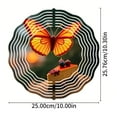 thumbnail image 4 of Vibrant Metal Hanging Wind Spinners with Intricate Patterns - Artistic Wind Chimes for Yard and Garden Decor, 4 of 6