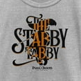 thumbnail image 2 of Girl's Puss in Boots: The Last Wish The Stabby Tabby  Graphic Tee Athletic Heather Small, 2 of 5