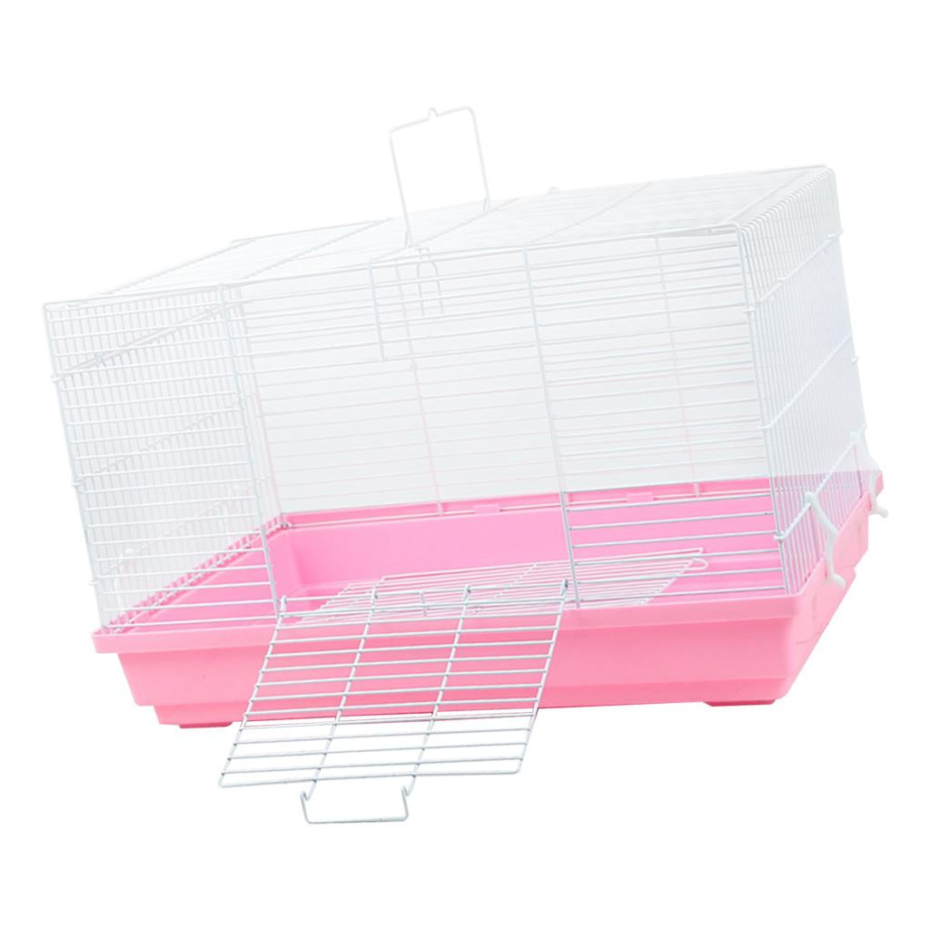 EHJRE Portable Hamster Cage Habitat with Handle Bed Nest House Travel Cage for Rabbit, Guinea Pig, Gerbil Rats, Squirrel, Mice, Small Animal