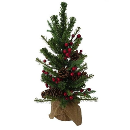 UPC 086131450464 product image for Kurt Adler 24-inch Red Berries and Pinecones Tree | upcitemdb.com
