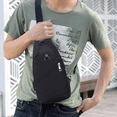 thumbnail image 5 of Crossbody Sling Backpack Sling Bag Travel Hiking Chest Bag Daypack-black, 5 of 5