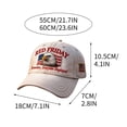 thumbnail image 1 of Red Friday Art Printed Baseball Cap With Adjustable Snapback Closure For Men And Women, 1 of 5