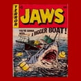 thumbnail image 2 of Mens Jaws Retro Comic Book Shark T Shirt, 2 of 5