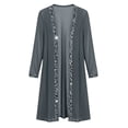 thumbnail image 7 of Fjofpr Womens Glitter Sequin Cardigan Long Sleeve Sparkle Women'S Solid Color Chiffon Cardigan with Sequin Border Elegant Long Sleeved Cover Shirt Cocktail Party Cardigan Jacket, 7 of 7