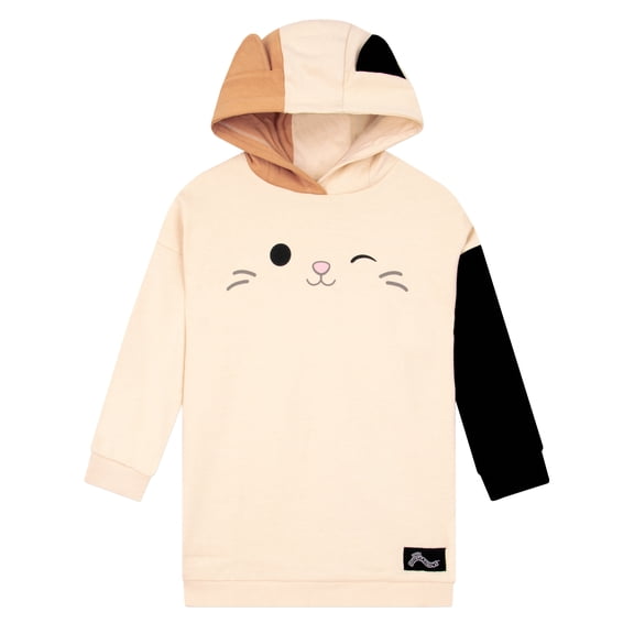 Squishmallows Longline Hoodie Cream Sizes 6-14