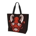 thumbnail image 1 of ZICANCN Demon Art Anime Tote Bag , Grocery Bags Reusable Shopping Bags with Handles Durable Foldable Washable for Women Men, 1 of 8