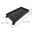 thumbnail image 2 of Minkissy rolling computer stand Computer Tower Stand Cart Black PP Material Heat Dissipation 1Set Back to School, 2 of 8