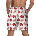 thumbnail image 4 of Daiia Strawberry Mens Swim Trunks Swim Shorts Quick Dry Swim Shorts with Mesh Lining Pockets-Small, 4 of 9