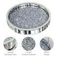 thumbnail image 6 of SHYFOY 14in Large Decorative Tray Mirrored Perfume Trays for Vanity Dresser - Crushed Diamond Tray, 6 of 7