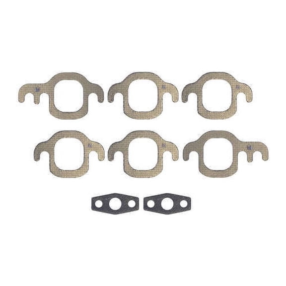 Exhaust Manifold Gasket Set - Compatible with 1999 - 2013 GMC Sierra 1500 4.3L V6 2000 2001 2002 2003 2004 2005 2006 2007 2008 2009 2010 2011 2012