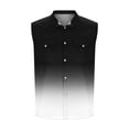 thumbnail image 4 of Njagoc3 Mens Denim Vest Tank Top, Sleeveless, Button - Down for Summer Casual Outings & Backyard BBQs, 4 of 6