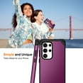 thumbnail image 2 of TECH CIRCLE for Samsung Galaxy S21 Ultra Slim Soft Rubber Armor Case,Three Layer Heavy Duty Shockproof Protection Hard Plastic Bumper + Soft Silicone Rubber Hybrid Protective Cover,Purple, 2 of 8