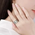 thumbnail image 3 of Retro Tailandés Plata Ajustable Anillo Abierto, 3 of 7