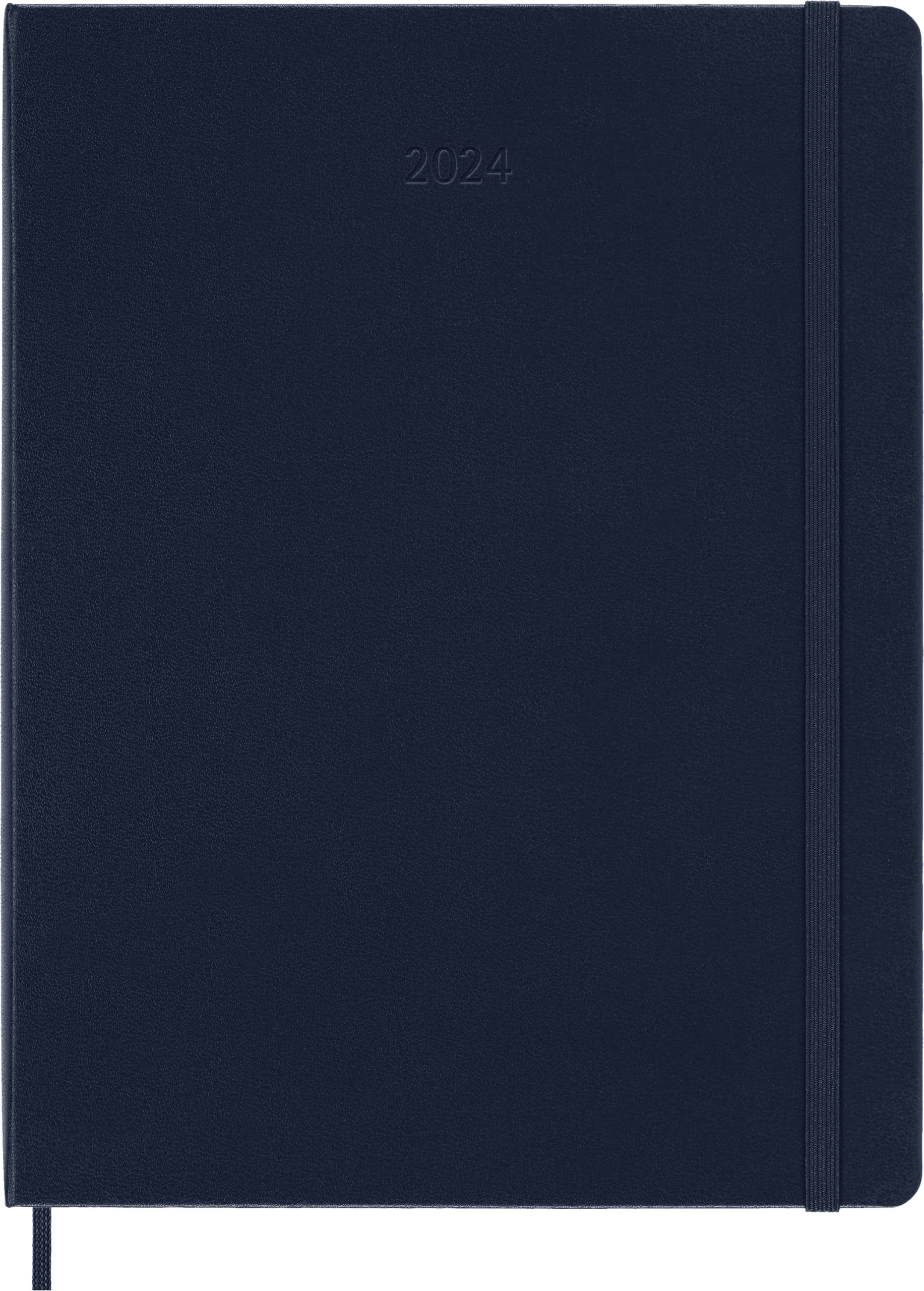Moleskine 2024 Weekly Planner, 12M, Extra Large, Sapphire Blue, Hard Cover (7.5 x 10) XL