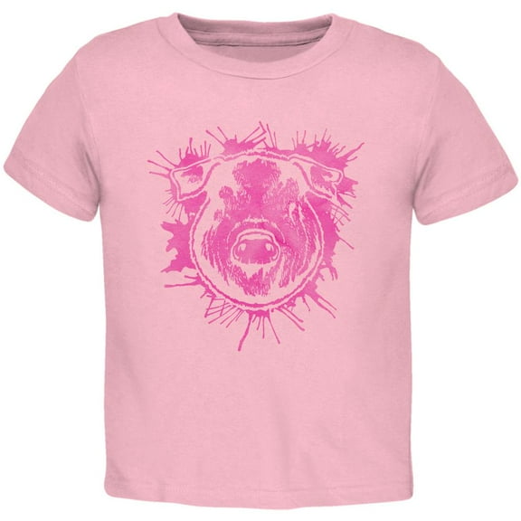 Piggy Pretty in Pink Toddler T Shirt Light Pink 4T