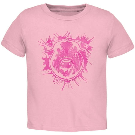 

Piggy Pretty in Pink Toddler T Shirt Light Pink 3T