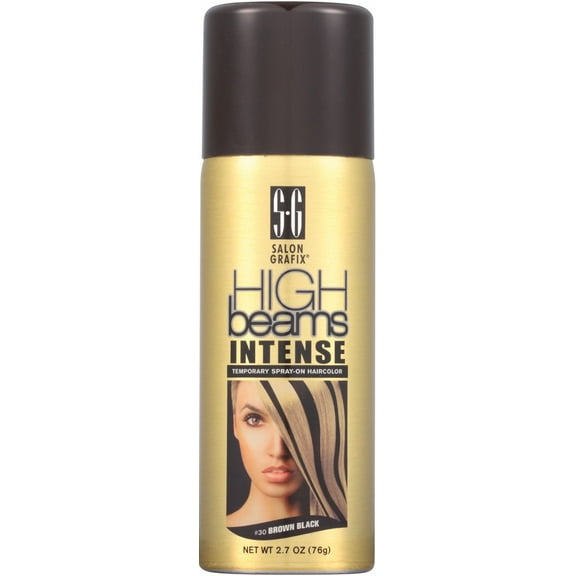 Salon Grafix High Beams Intense Temporary Spray - Brown Black , 2.7 oz Hair Color
