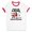 White/Red, variant on Local Trick or Treaters Ringer Tee Shirt Unisex Large White/Red