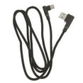 thumbnail image 1 of Cable USB tipo C trenzado en ángulo recto, USB 2.0 a USB-C de 90 grados, cable de datos, cargador para carga y transmisión de datos (negro), 1 of 5