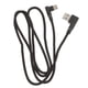 thumbnail image 1 of Cable USB tipo C trenzado en ángulo recto, USB 2.0 a USB-C de 90 grados, cable de datos, cargador para carga y transmisión de datos (negro), 1 of 5