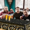 thumbnail image 4 of Beer Party Decorations,Black and Gold Happy Birthday Tablecloth for Men A Cold One for The Old One Plastic Tablecloth for 30th 40th 50th Birthday Cheers and Beers Party Supplies, 4 of 6