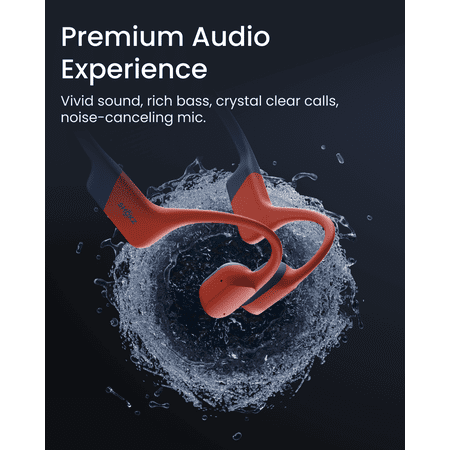 Shokz - OpenSwim Pro Bone Conduction Sports Headphone - Red
